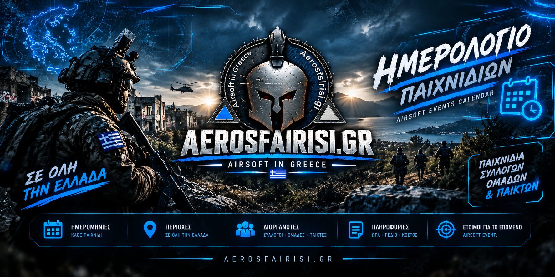 Ημερολόγιο Airsoft Ελλάδας — Aerosfairisi.gr